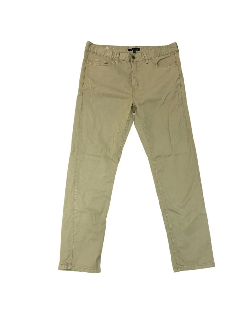 Banana Republic Men's 36x32 Beige Slim Fit Chino Pants 5-Pocket Stretch Cotton